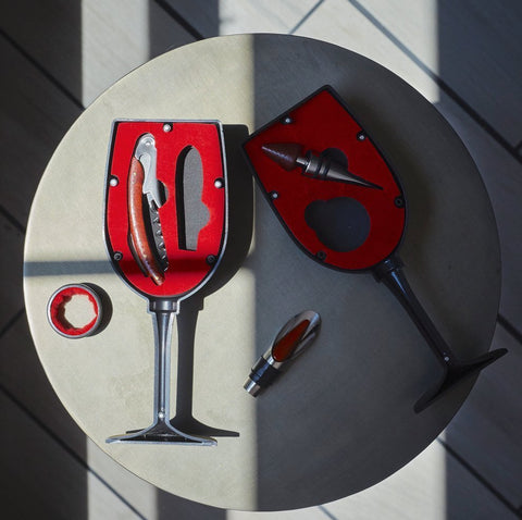 Wine Glass Accessory Set | Merlot - Viniculture